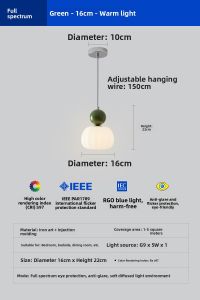 Nordic Style Iron Art Pumpkin Head Pendant Lamp Restaurant Bar Counter Vintage Single Head Hanging Wire Light Eye Protection