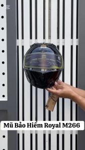 Mũ Bảo Hiểm Fullface Royal M266 Phiên  Bản 2 Kính /Bảo Hành 12 Tháng /Tặng Kèm Túi Chống Trầy