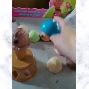 Kids Ice Cream Stack Up Play Toys Simulation Food Kitchen Toy Kid Stacking Game Educational Toys for Baby Pretend Ice Cream Toys for Baby Gifts