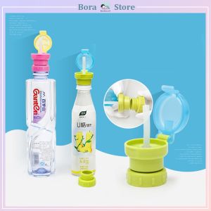 Bộ chuyển đổi sang ống hút gắn chai nước cho bé khi ra ngoài chống đổ chống sặc.