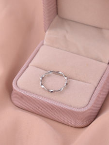 S925 Silver Open Ring Womens Korean Style Twist Knot Fashionable Index Finger Ring Single Band Jewelry Niche Market