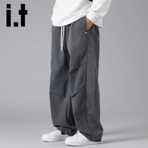 izzue | Straight Tapered Casual Pants Loose Folds