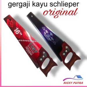Gergaji kayu schlieper ukuran 16 inci original graji manual hand saw
