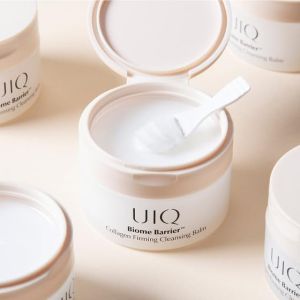 [100% Original] UIQ Biome Barrier Firming Collagen Cleansing Balm | Hygenic One-Step Makeup Remover | Non-Greasy Sorbet Texture | Gentle Soothing for All Skin Types