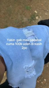Paket celana sobek 100rb 2pcs Jeans Pria Dewasa / Celana Pendek Sobek Pria 100rb Dapat 2 Pcs / Celana Jeans Pendek Sobek Tembus