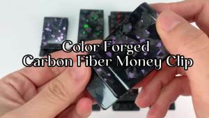 1Pcs Slim Bussiness Card Clip Red Blue Gold Forged Carbon Fiber Ultra-thin Front Pocket Wallet Money Bill Clip for Men Gift