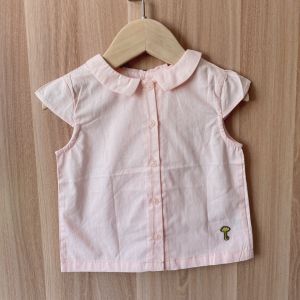 Áo Sơ Mi Trẻ Em Tay Ngắn Cổ Bẻ Phong Cách Hàn Quốc Mùa Hè Mới Cho Bé Trai Và Bé Gái Dễ Thương Áo Thun Cotton Nguyên Chất