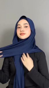 Pashmina Inner  / Kerudung Pashmina Instan Jersey /Jilbab jersey Viral / Hijab Kekinian /hijab polos