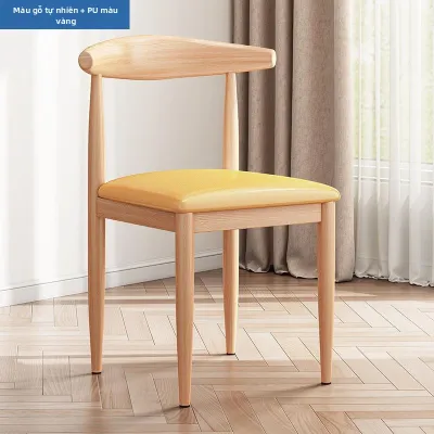 TENGYAGAO | Ghế Ăn Cơm Ergonomic Bàn Sách Nội Thất Gia Đình Hiện Đại Tối Giản Sắt Gỗ