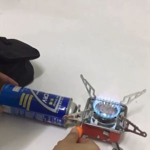 [COZZY]Dapur Gas Perkhemahan Kecil/Mini Camping Gas Stove Cookout Folding Butane Burner Travel Stove Portable Outdoor Cooking Stove Cooker/迷你小方炉