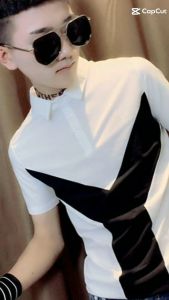 Áo Polo áo thun nam cộc tay chất cotton cách điệu phong cách năng động cá tính H20