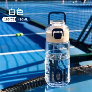 Xile Water Cup Good-looking Mens and Womens Sports Portable Drop-Resistant High Temperature Resistant Water Bottle Summer Simplicity Students Plastic Cup