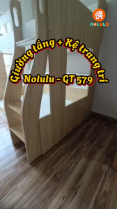 Giường 2 Tầng Kết Hợp Kệ Trang Trí Nolulu - GT579