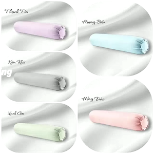 ❇️VỎ GỐI ÔM LỤA LYOCELL ICE COOL❇️Vỏ Gối Ôm 100x35cm May Khóa Kéo Cao Cấp Mềm Mịn Mát_Nemtot Bedding