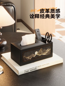 กล่องใส่ผ้าเช็ดหนังสไตล์วินเทจแบบสัมผัสหรูหราสำหรับห้องนั่งเล่น กล่องใส่กระดาษทิชซู๊กเกอร์แบบลำลอง กล่องใส่แผ่นดิจิตอลแบบพับได้ กล่องใส่ผ้าเช็ดหนังสือพิมพ์