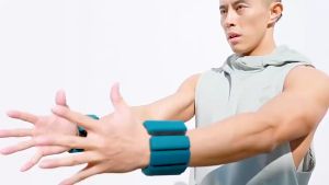 2 lb Silicone Weight Bracelet Wristband Wristband Yoga Training Fitness Wristband Wrist Ankle Strap Waterproof Adjustable Silicone Weight Suitable For Yoga Dance Barbell Pilates Running Training And Other Wearable Ankle/Wrist Ring