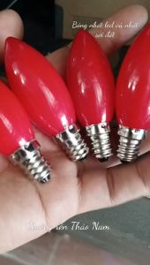 Combo 50 bóng nhót đỏ lắp đèn thờ - đèn ngủ - hàng chuẩn