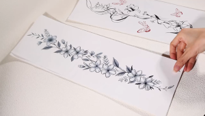 Dorisna Herbal Tattoo Sticker Waterproof Long-lasting Back Slender Spine Decorative Tattoo Alphabet English Butterfly Fashion Fake Tattoo Stickers