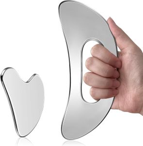 Large Stainless Steel Guasha Tool for Lymphatic Drainage Cellulite Massage Muscle Recovery & Body Sculpting Skin Care Tool Gifts