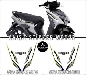 STIKER STRIPING LIS LES BODY YAMAHA GEAR 125 2021 2022 SILVER
