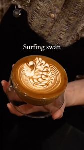 Kruve IMAGINE Milk Glass for Coffee Latte Art Cappuccino Insulated Double Wall Hand-blown borosilicate glass