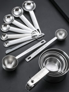 Defasilk | Measuring Spoons and Cups Set for Baking