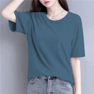 Lieoyuarn | Summer New Loose Round Neck Short Sleeve Modal T-Shirt