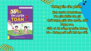 Sách - 36 Đề Ôn Luyện Toán 1 - Biên soạn theo chương trình giáo dục phổ thông mới - ndbooks