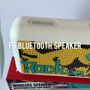 【Xavier】Portable Bluetooth Speaker with Creative Graffiti Design - Featuring Lanyard and FM Radio - Mini Card and Wireless Capabilities for Ultimate Stereo Sound Experience