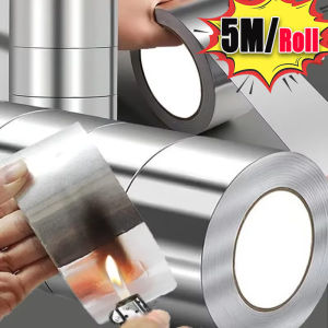 Aluminium Foil Tape Waterproof Adhesive Sticky Leakproof Patching Duct Tape Heat Resistant Pipe Sticker Kitchen Walls Stickers