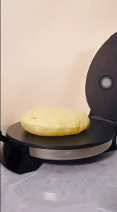 Electric Non-Stick Roti and Tortilla Maker Press Automatic Chapati Maker with Adjustable Temperature Control Stainless Steel Electric Flatbread Press for Home Kitchens