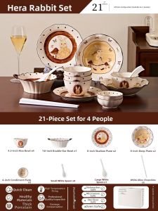 Aesthetic Traditional Chinese Style Dinnerware Set