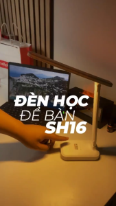 【FORESIGHT】Đèn Học Để BàN ChốNg CậN SH16 Đèn Bàn Học Tích Điện Đọc Sách Làm Việc 3 Màu Ánh Sáng