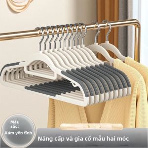 10 Chiếc Móc Treo Đa Năng Màu Trắng/Cam/Xám Chống Trơn Trượt Khô Và Ướt Móc Treo Đồ Gia Dụng Cho Quần Áo Phòng Ngủ Tủ Quần Áo Thiết Kế Đơn Giản Hiện Đại