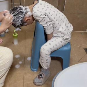 Bath Stool for Kids Non-slip Safety Comfortable Backrest