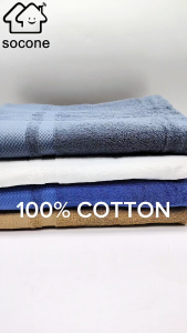 Socone Bath / Hand / Face towel Series 100% Long Staple Cotton Absorbent Adult Infant Baby Beach Towel 1PC ONLY