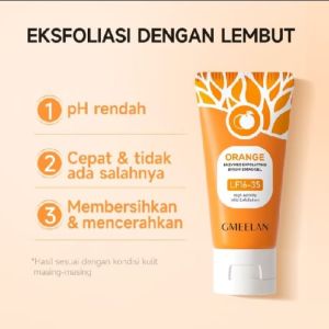 GMEELAN Orange Exfoliating Gel Face Eksfoliasi Wajah Lazy Cream. BEAUTY.shop