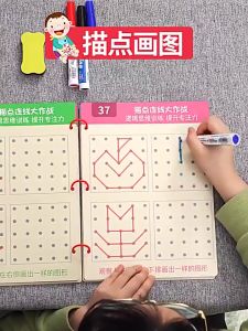 Magical Tracing Book for 2+ years Kids Control Training Alphabet practice math practice Training Preschool Educational Toys Reusable Erasable and Pen
