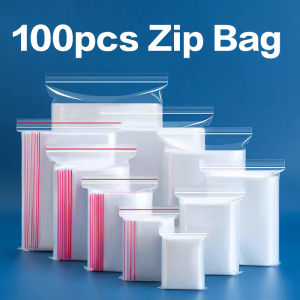 KuoLi | Reclosable Clear Storage Plastic Bags 100pcs