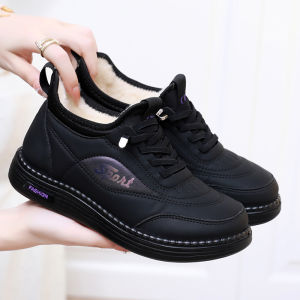 2025 Winter New Womens Casual Cotton Shoes with Fleece for Cold Weather Comfortable Skid-Resistant and Durable Free Shipping