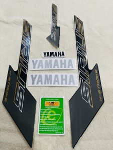 Bộ tem decal dán xe máy Yamaha Sirius đời 2022 THẮNG ĐÙM màu đen zin thái siêu đẹp