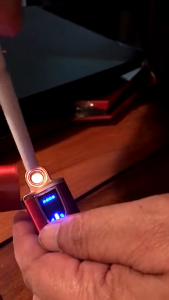 NARIO Malaysia USB Rechargeable Lighter Electronic Dual Pulse Arc Lighter Touchscreen Aluminium USB Lighter 充电打火机