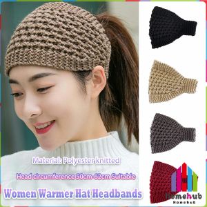 Homehub Women Turban Warmer Hat Headbands Pineapple Crochet Head Wraps Scarf for Girls