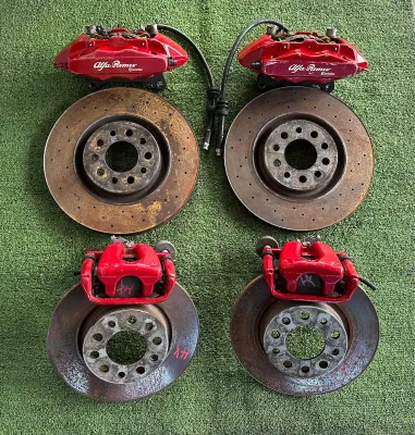 Brembo 4 Pot Brake Calliper Alfa Romeo 4 Piston Brake Calliper Used Japan 🇯🇵