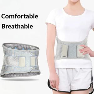【WJ】Thở thắt lưng bảo vệ eo Dây đeo hỗ trợ sửa chữa nhấn đĩa lưng Sandwich lưới vải bụng và eo hỗ trợ dây đeo