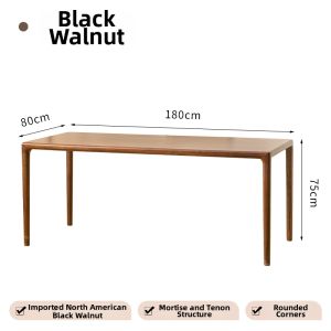 MINGLIJIANG | North American Black Walnut Book Table Mortise and Tenon