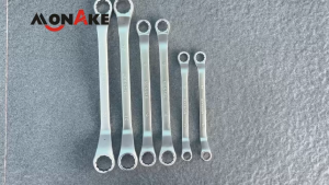 MONAKE Alat Jerman 8-24mm Double-ended ring spanner Kunci Ring Pas Alat Perkakas Tools Kunci Ring Pas/Kunci Ring set lengkap kagon crv gak mudah slek 8x10 10x12 12x14 14x17 17x19 22x24 mm