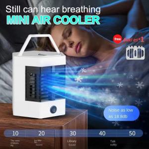 COD Atomisasi Arctic Air Cooler Fan Mini AC Portable USB Pengingin Ruangan Portable AC Pendingin Udara AC Mini USB Praktis Pendingin Ruangan Mini Import USB High Quality Import - AC Mini Cooler Atomisasi Nampan Es Ganda