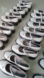 (Chân mỏng lùi 1 size) Giày Mary Jane Da Bóng Cao 5cm - Phong Cách Tiểu Thư Thanh Lịch Êm Chân Dễ Đi Nơ Siêu Xinh Chấ