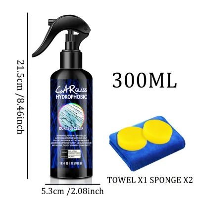 Cars Glass Anti-rain Water Spray Repellent Nano Coating Hydrophobic Waterproof Agent Oil Film Removing Auto Glass Film Agent
